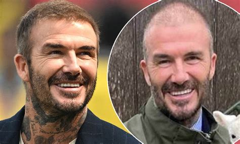 David Beckham Looks Delighted As He Showcases His Full Head Of Hair
