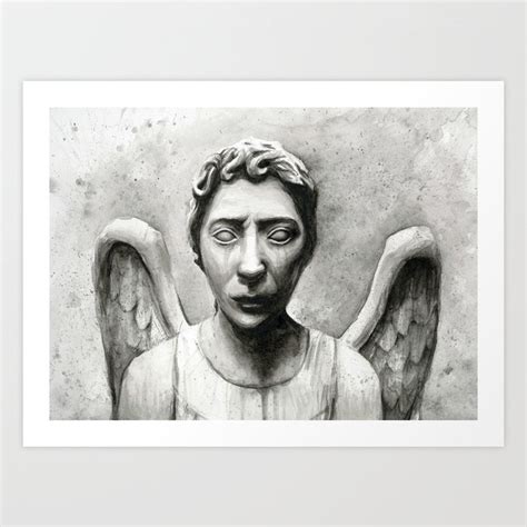Weeping Angel Art Print By Olechka Society6