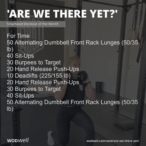 Are We There Yet Workout Smartwod Workout Of The Month Wodwell