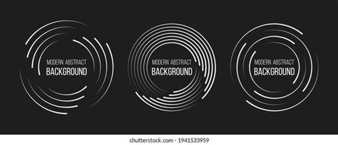set speed lines circle form radial stock vector royalty free 1941533959