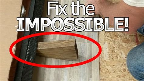 How Do You Replace Flooring Under The Slide Out Of An Rv Diy Life