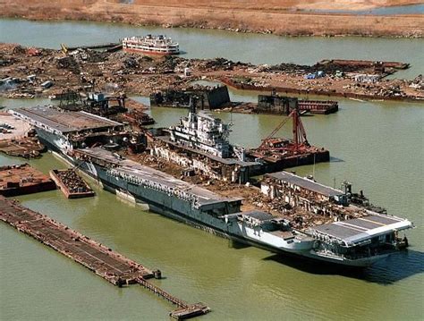 Uss Coral Sea Being Scrapped Aircraft Carrier Navy Carriers