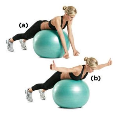 T Raise On Ball Exercise How To Workout Trainer By Skimble