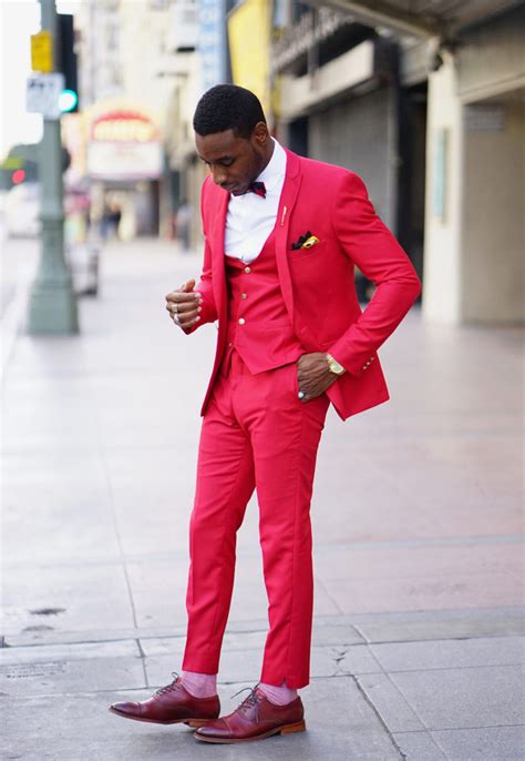 Ootd Red 3 Piece Suit In Business Attire Norris Danta Ford