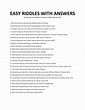 25 Easy Riddles With Answers - See A Really Fun List of Questions (2022)