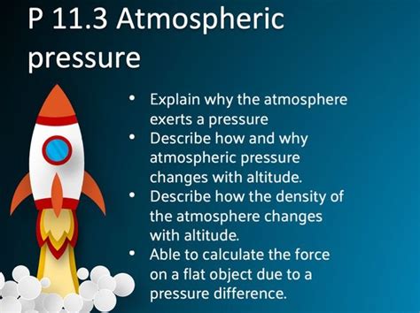 P113 Atmospheric Pressure Teaching Resources