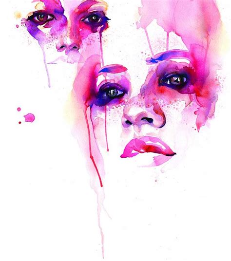 Watercolor Paintings Of Faces