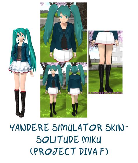 Yandere Simulator Solitude Miku Skin By Imaginaryalchemist On Deviantart