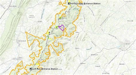 Map Of Shenandoah National Park Verjaardag Vrouw 2020