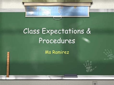 Class Expectations And Procedures Ppt