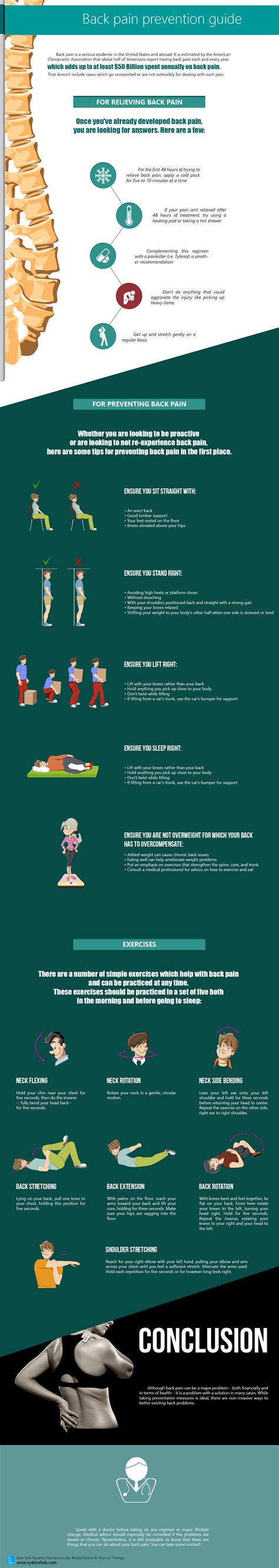 How To Get Back Pain Relief Naturally Infographic