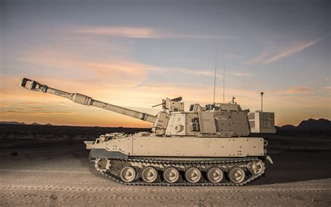 Download Wallpapers M109 Paladin 155mm Self Propelled Howitzer M109