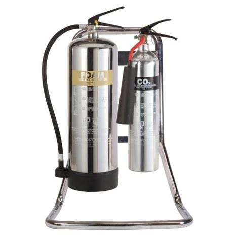 Fire can be divided into three categories: Double Chrome Extinguisher Stand