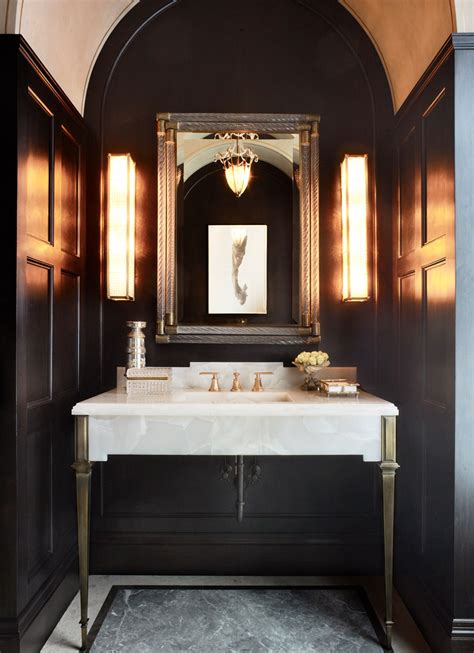4 Steps To A Dramatic Powder Room Glamorous Bathroom Master Bathroom