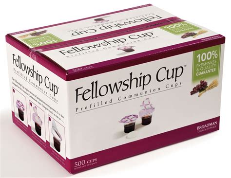 Fellowship Cup Prefilled Communion Cups 500 Count Broadman And Holman