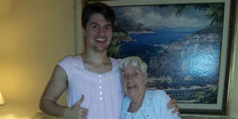 Grandson And Grandma Wear Matching Nightgowns After She Is Embarrassed