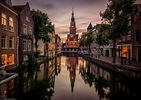 In Alkmaar - A beautiful night in the center of Alkmaar, the ...
