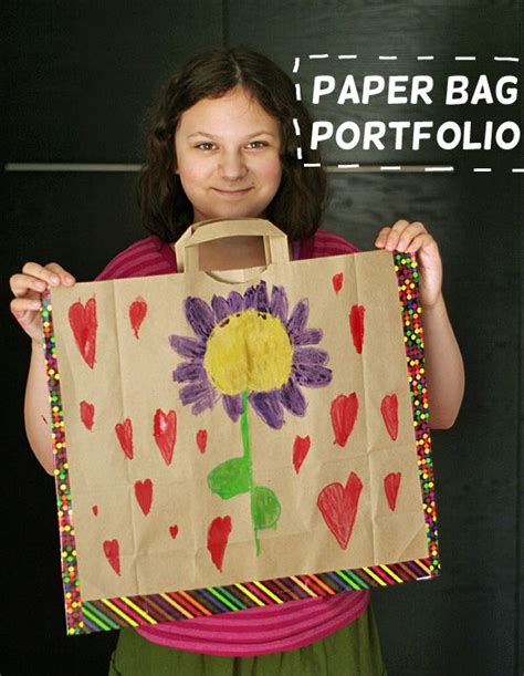 Paper Bag Art Work Portfolios Make And Takes Art Classroom Kindergarten Art Elementary Art