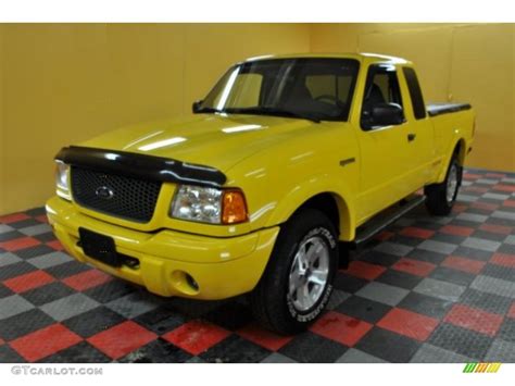 2002 Chrome Yellow Ford Ranger Edge Supercab 4x4 46091972 Photo 2