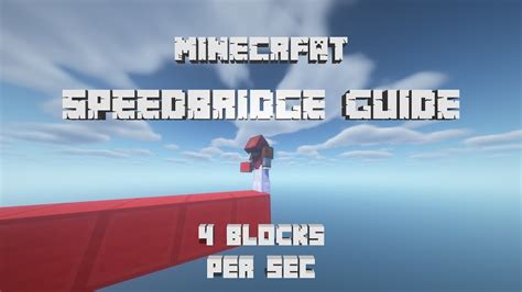 How To Speed Bridge In Minecraft Bedwars Tutorialguide Creepergg