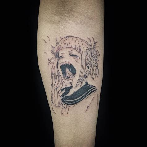I do anime tattoos! Here’s a Himiko Toga piece I did the other day