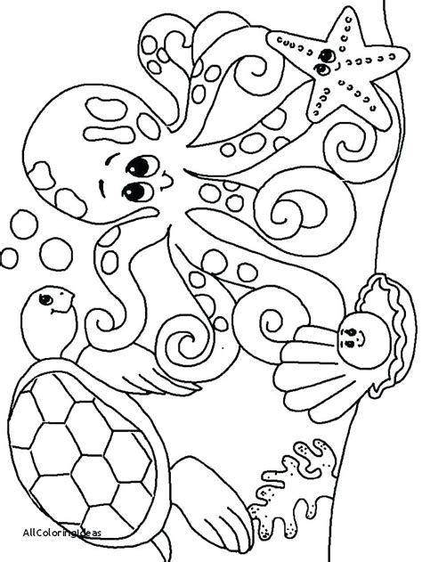 Ocean Life Coloring Pages At Free