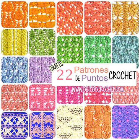 22 Patrones De Puntos Crochet Calados Gratis