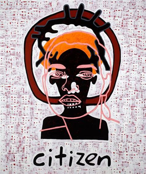 Gordon Bennett Abstraction Citizen 2010 Acrylique Sur Toile De Lin