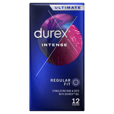 Durex Intense Condoms Ribbed And Dotted Regular Fit Ocado