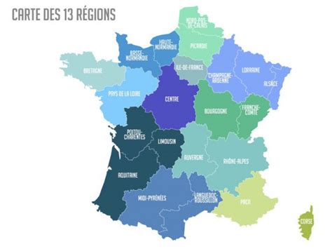 Réforme Territoriale La Carte Des 13 Régions Validée à Lassemblée