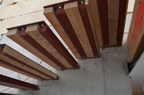 Detail Cantilevered Steel Stair Home Building In Vancouver