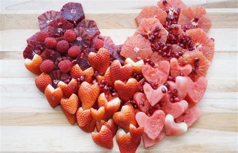 Easy Heart Shaped Valentines Day Fruit Tray To Make