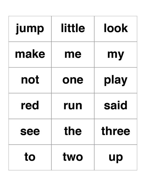 220 Dolch Sight Words For Pre Primer Primer First Grade Etsy