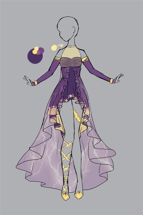 Pin By Teri Flowers On Fashion Sketches Anime Outfits Anime Dress