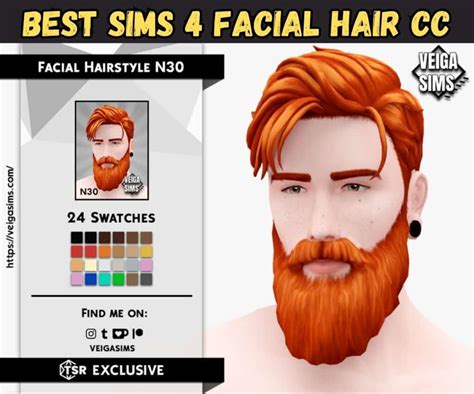 19 Amazing Sims 4 Facial Hair Cc Beards Mustaches Stubble And Goatees