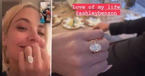 Ashley Benson Is Engaged To Best Friend Brandon Davis Ring Photo