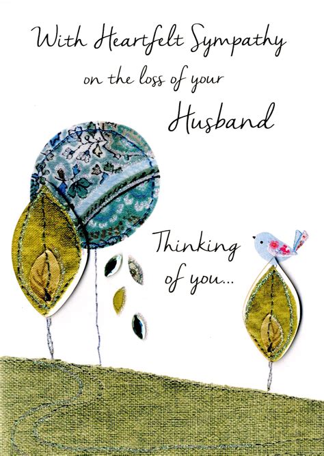Sympathy On The Loss Of Your Husband Greeting Card Cards Love Kates