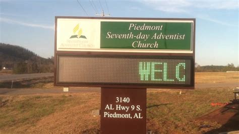 Piedmont Seventh Day Adventist Sign Youtube