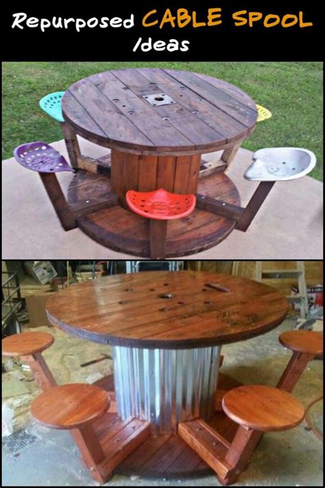 30 Extraordinary Ways to Repurpose Old Wooden Wire Spools | Wooden
