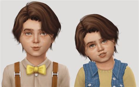 Toddler And Child Wings Oe0202 Hair Conversion For The Sims 4