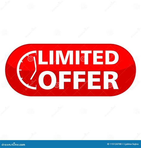 Limited Offer Icon Stock Vector Illustration Of Rare 115124708