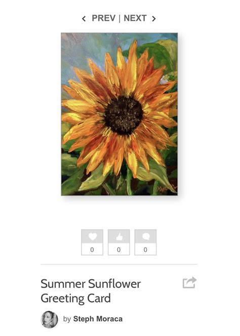 Summer Sunflower By Steph Moraca Sunflower Painting Fine Art America