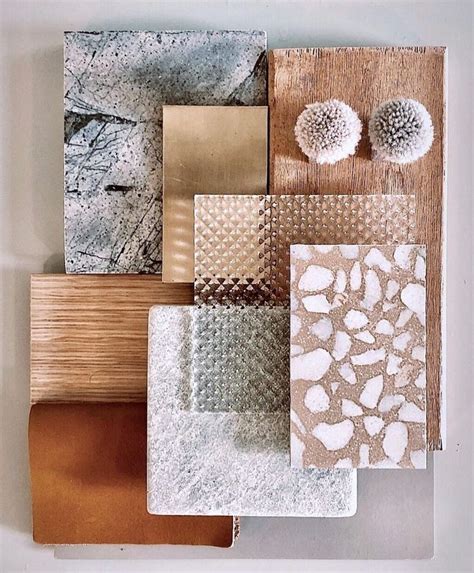 Material Trend 2020 Materials Board Interior Design Mood Board