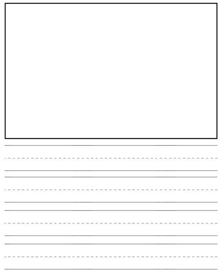 5 Best Images Of Printable Kindergarten Writing Paper Template Free