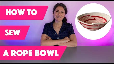 How To Sew A Really Cool Rope Bowl Wrapped Fabric Beginner Sewing