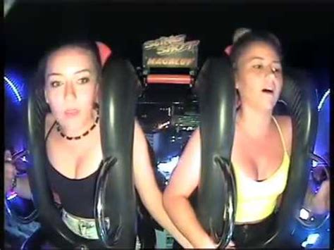 Two Sexy Hotties Freak Out On Slingshot Ride Youtube