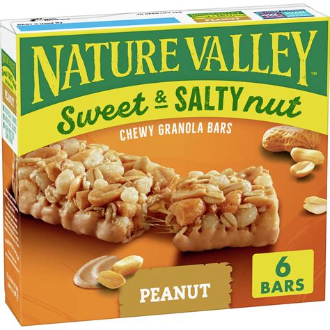 Nature Valley Granola Bars Sweet And Salty Nut Peanut 12 Oz 6 Ct