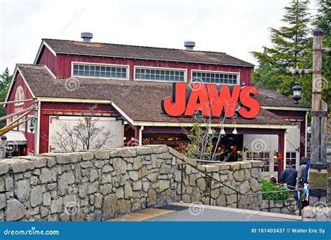 Amity Village Theme Jaws Facade At Universal Studios Japan In Osaka