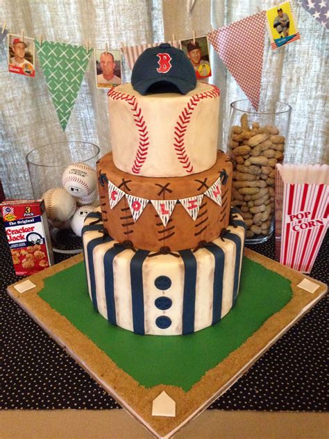 Vintage Baseball Baby Shower Cake Baseball Baby Shower Theme