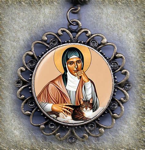 I so wish to buy an icon like this if i find it!! A Prayer to St. Gertrude, the Patron Saint of Cats - Cat ...